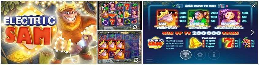 Electric Sam สล็อตค่าย Elk Studios Gaming ทางเข้า SLOTXO เว็บตรง