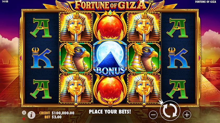 Fortune Of Giza สล็อตค่าย Pragmatic Play บนเว็บ PGSLOT