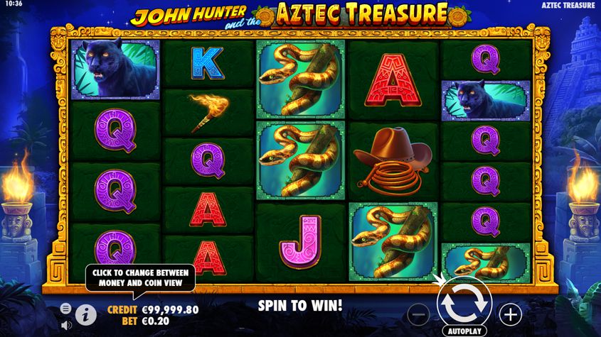 John Hunter And The Aztec Treasure Slot สล็อตค่าย Pragmatic Play บนเว็บ PGSLOT