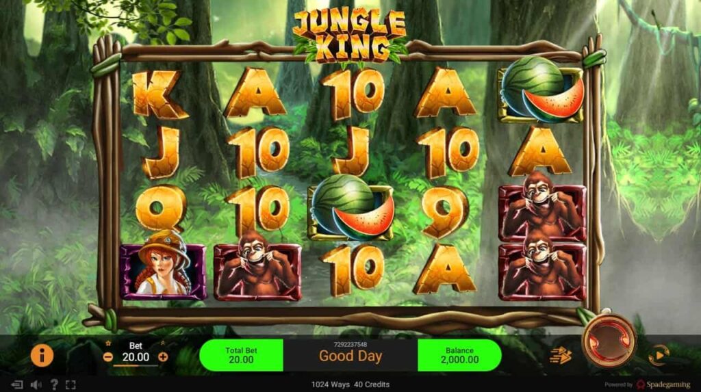 Jungle King สล็อตค่าย Spadegaming บนเว็บ SLOTXO เว็บตรง