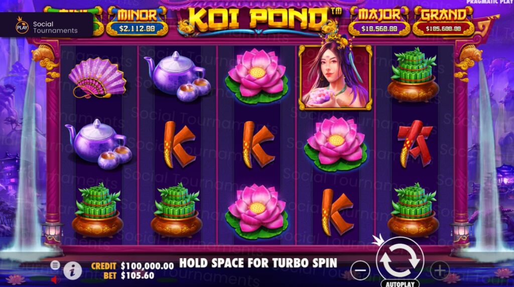 Koi Pond สล็อตค่าย Pragmatic Play บนเว็บ PGSLOT
