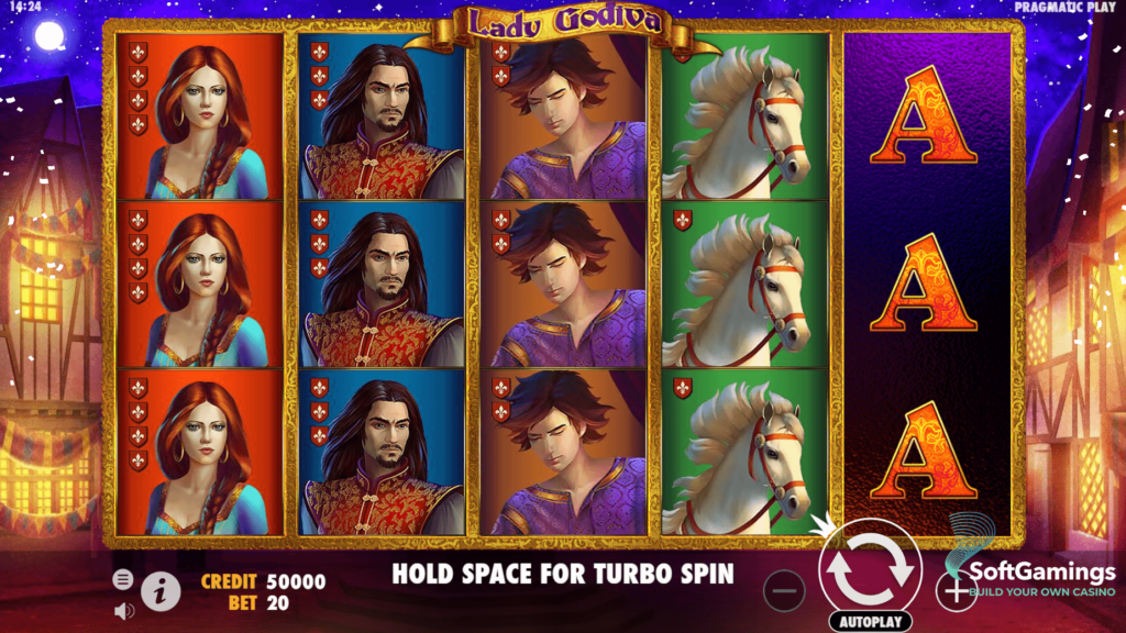 Lady Godiva สล็อตค่าย Pragmatic Play บนเว็บ PGSLOT