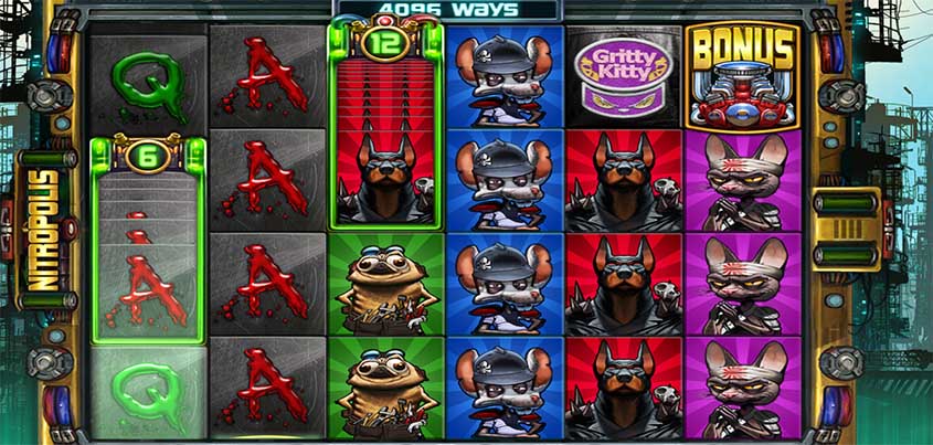 Nitropolis สล็อตค่าย Elk Studios Gaming ทางเข้า SLOTXO เว็บตรง
