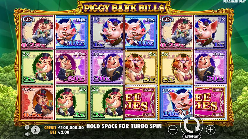 Piggy Bank Bills สล็อตค่าย Pragmatic Play บนเว็บ PGSLOT