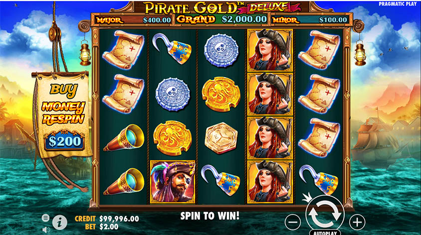 Pirate Gold Deluxe สล็อตค่าย Pragmatic Play บนเว็บ PGSLOT