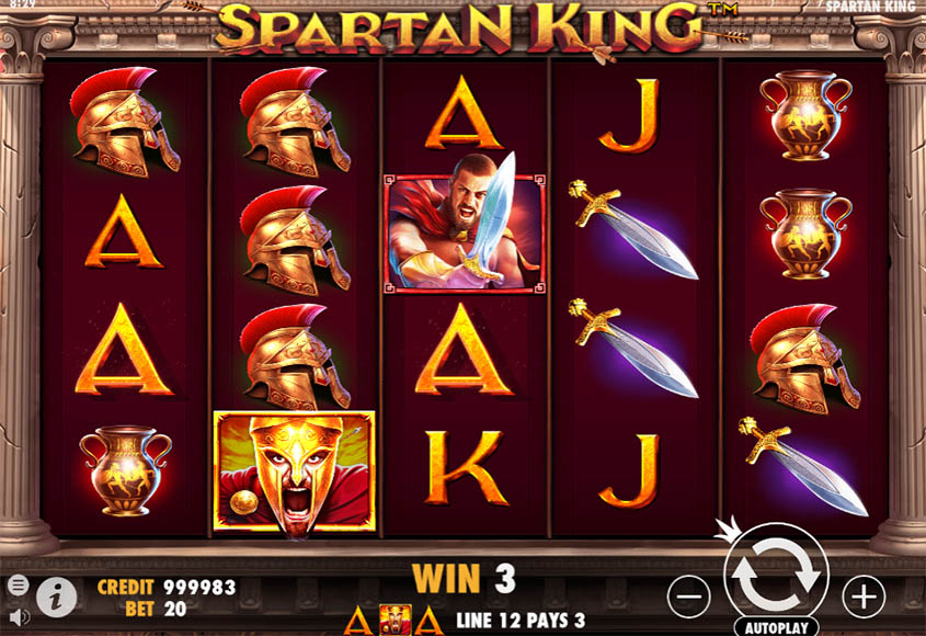 Spartan King สล็อตค่าย Pragmatic Play บนเว็บ PGSLOT