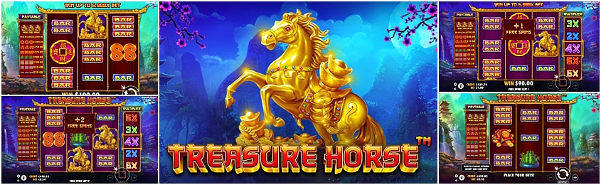 Treasure Horse สล็อตค่าย Pragmatic Play บนเว็บ PGSLOT