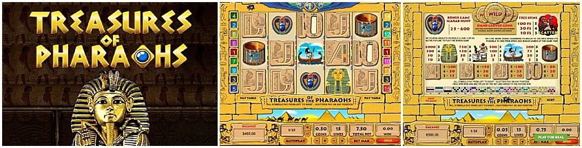 Treasures Of The Pharaohs สล็อตค่าย Pragmatic Play บนเว็บ PGSLOT