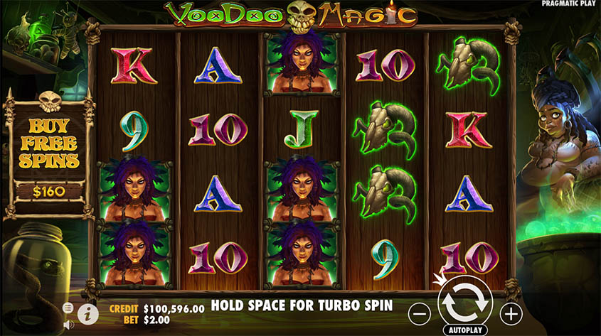 Voodoo Magic สล็อตค่าย Pragmatic Play บนเว็บ PGSLOT