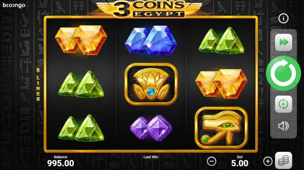 3 Coins Egypt สล็อต Boongo Slots เว็บตรง สล็อต XO