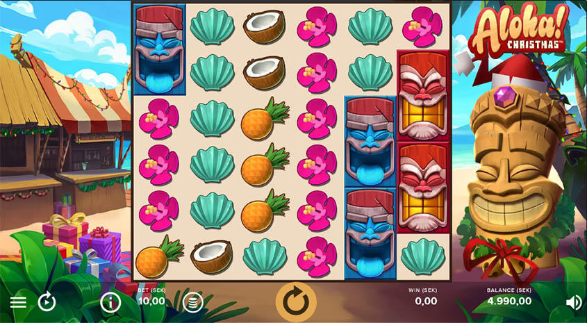 Aloha Christmas Edition สล็อตค่าย NetEnt ทางเข้า SLOTXO เว็บตรง