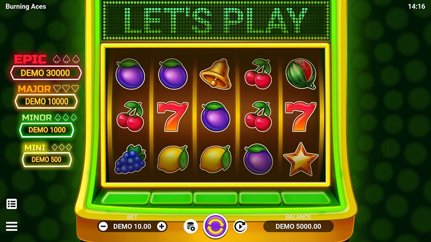 Burning Aces Evolplay Slots ทางเข้า SLOTXO เว็บตรง