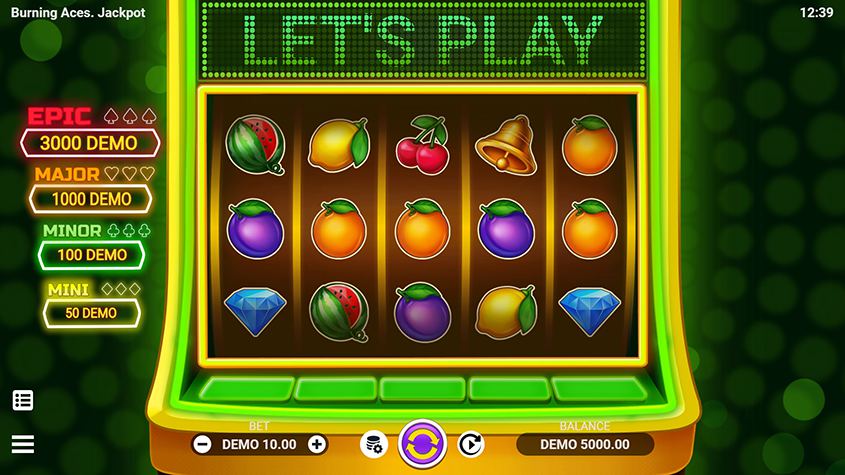 Burning Aces Jackpot Evolplay Slots ทางเข้า SLOTXO เว็บตรง
