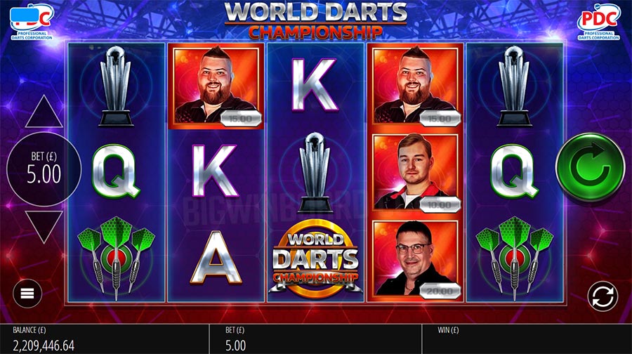 Darts Championship slot