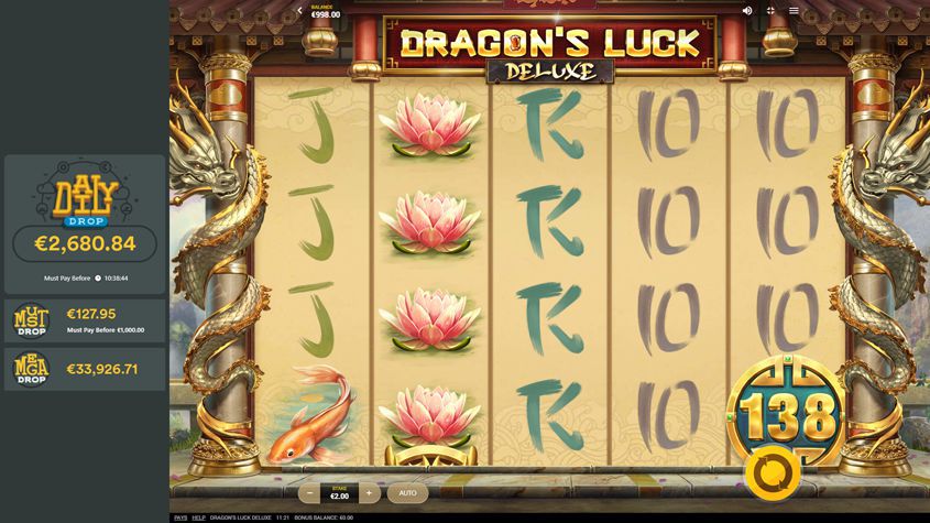Dragon's Luck Deluxe สล็อต Red Tiger Gaming เว็บตรง SLOTXO