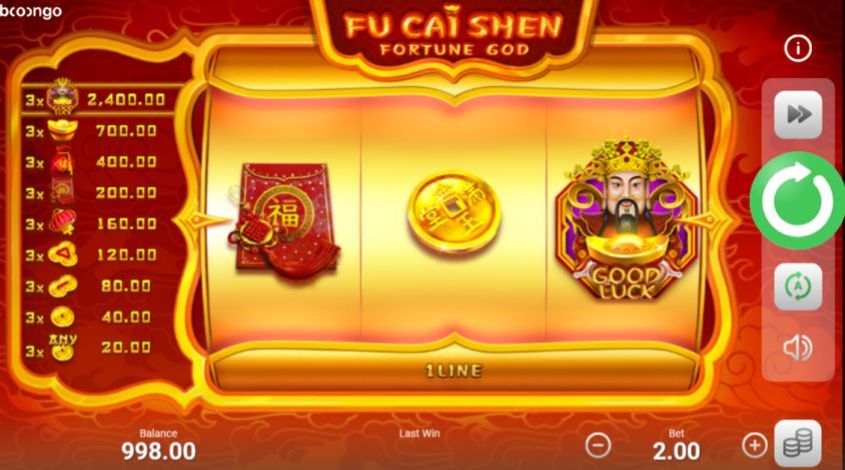 Fu Cai Shen สล็อต Boongo Slots เว็บตรง สล็อต XO