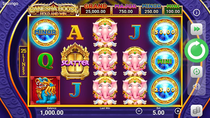 Ganesha Boost Hold And Win สล็อต Boongo Slots เว็บตรง สล็อต XO