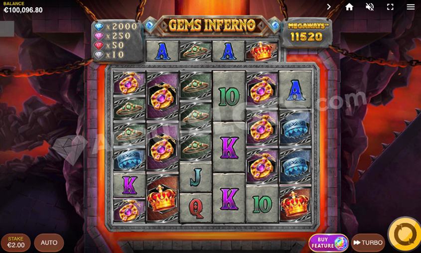Gems Inferno Megaways สล็อต Red Tiger Gaming เว็บตรง SLOTXO