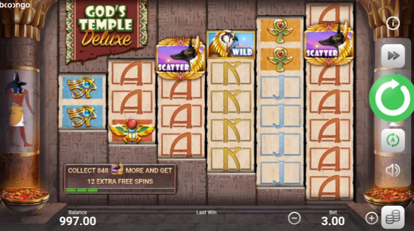 Gods Temple Deluxe สล็อต Boongo Slots เว็บตรง สล็อต XO
