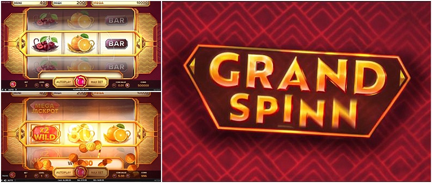 Grand Spinn Slot สล็อตค่าย NetEnt ทางเข้า SLOTXO เว็บตรง