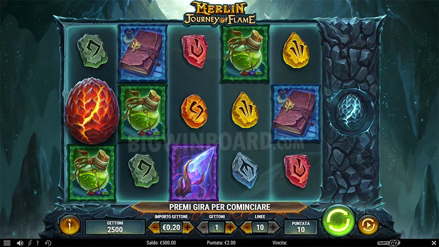 Merlin's Journey Of Flame Play'n GO Slots สล็อต SLOTXO เว็บตรง