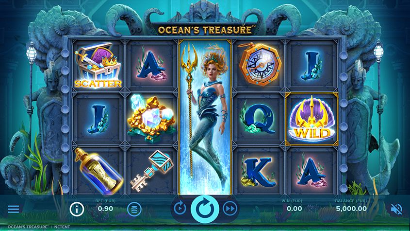 Ocean's Treasure สล็อตค่าย NetEnt ทางเข้า SLOTXO เว็บตรง
