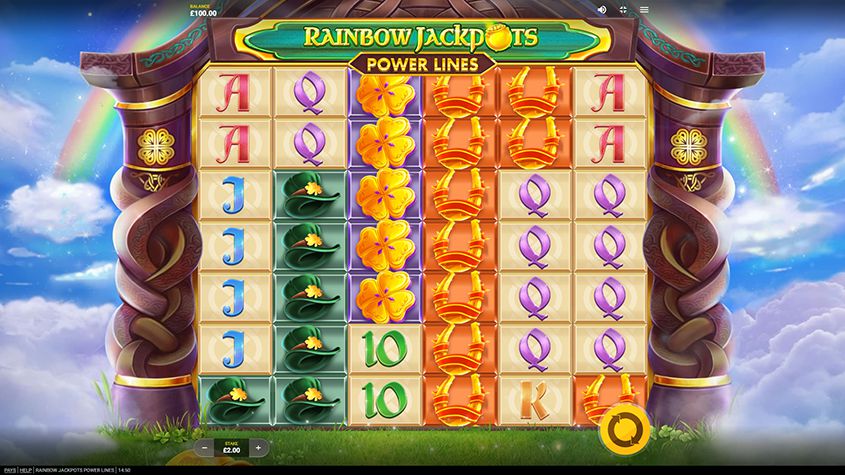 Rainbow Jackpots Power Lines สล็อต Red Tiger Gaming เว็บตรง SLOTXO