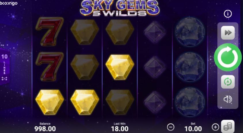 Sky Gems 5 Wilds สล็อต Boongo Slots เว็บตรง สล็อต XO