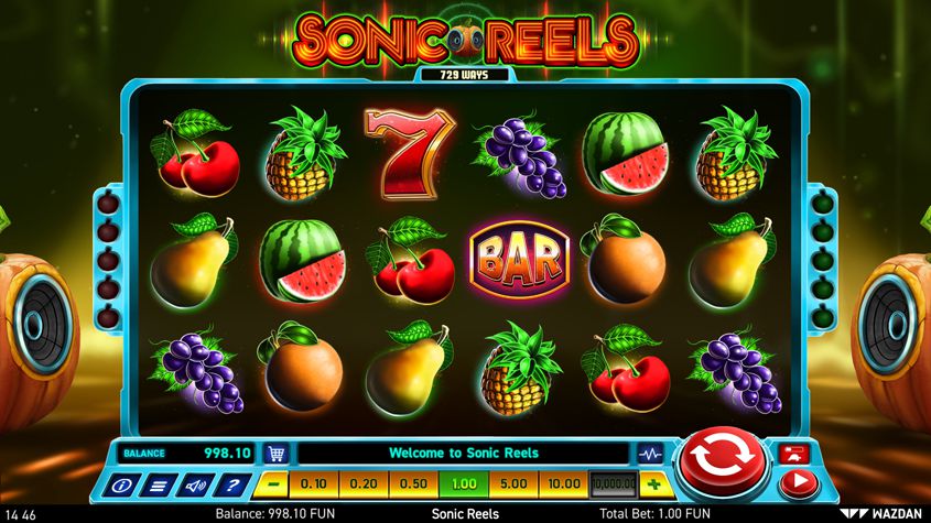 Sonic Reels Wazdan Slots SLOTXO เว็บตรง