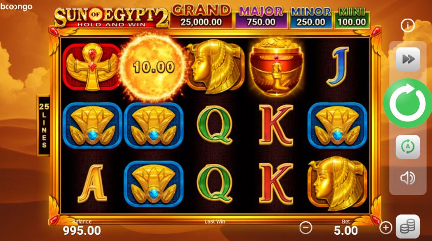 Sun Of Egypt 2 สล็อต Boongo Slots เว็บตรง สล็อต XO