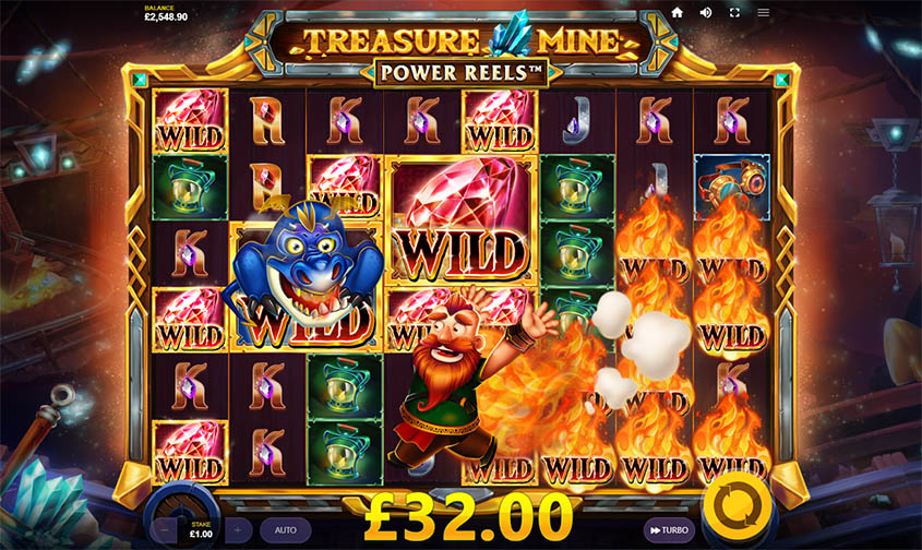 Treasure Mine Power Reels สล็อต Red Tiger Gaming เว็บตรง SLOTXO