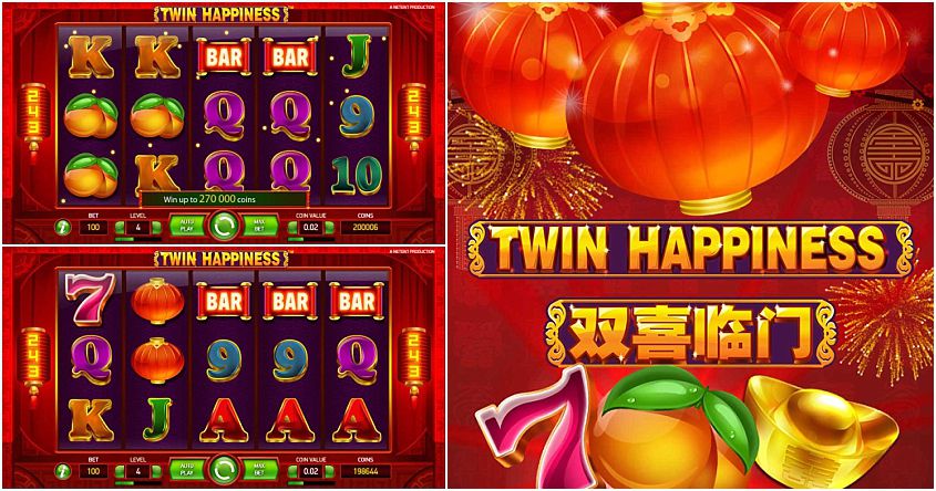 Twin Happiness Slot สล็อตค่าย NetEnt ทางเข้า SLOTXO เว็บตรง