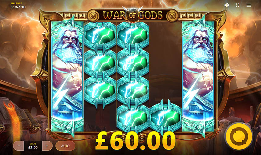 War of Gods สล็อต Red Tiger Gaming เว็บตรง SLOTXO