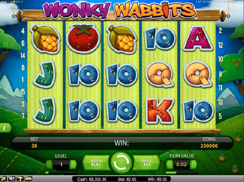 Wonky Wabbits Slot สล็อตค่าย NetEnt ทางเข้า SLOTXO เว็บตรง