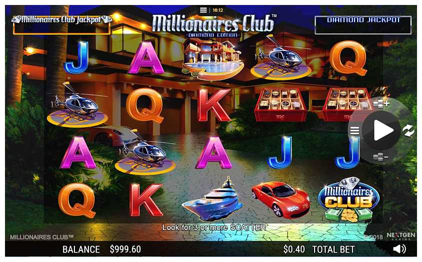 Millionaires Club Diamond Edition Next Gen Slots สล็อต SLOTXO เว็บตรง