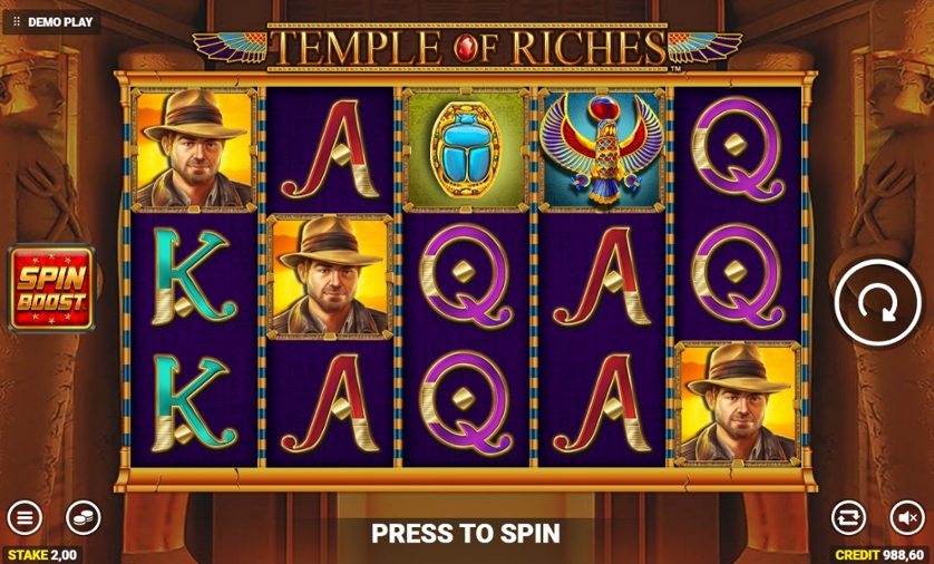 Temple Of Riches Spin Boost สล็อตค่าย Blueprint เว็บตรง
