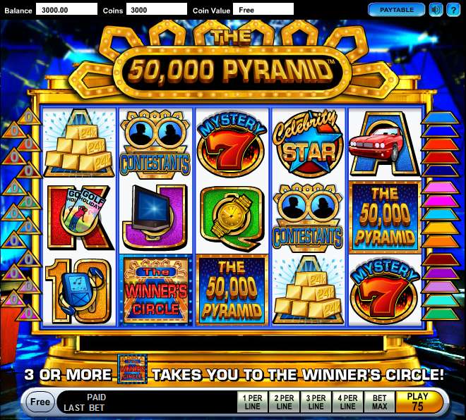 50000 Pyramid สล็อตค่าย IGT Slots เครดิตฟรี