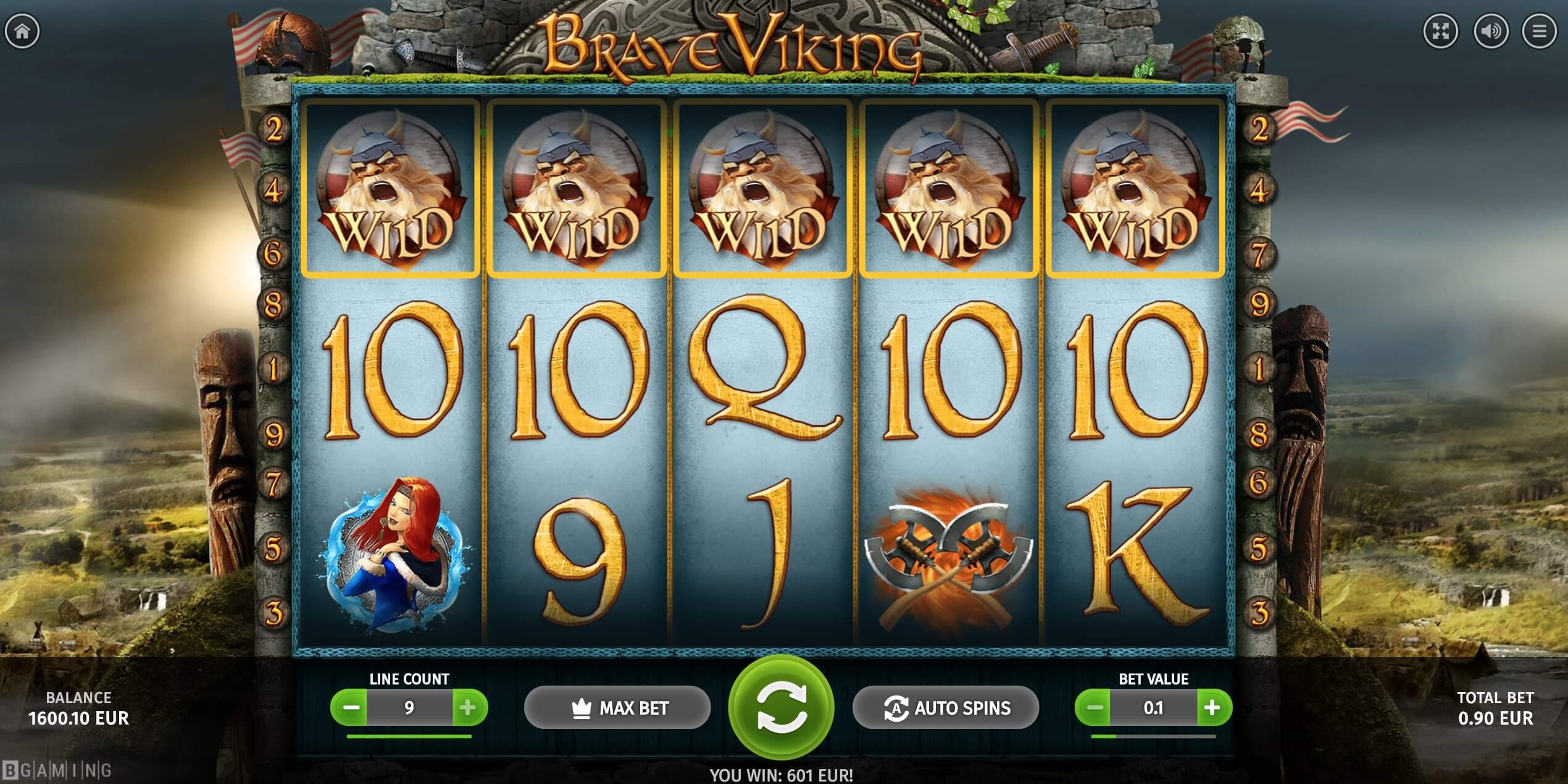 Brave Viking สล็อต BGaming เครดิตฟรี