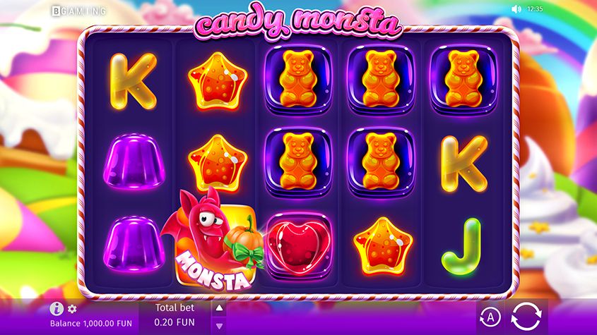 Candy Monsta สล็อต BGaming เครดิตฟรี