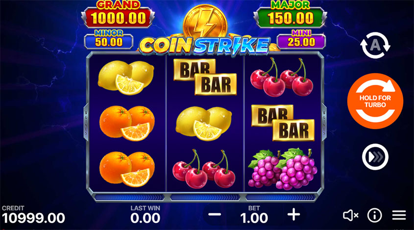 Coin Strike Hold and Win สล็อตค่าย Playson เครดิตฟรี