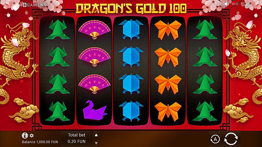 Dragon's Gold 100 สล็อต BGaming เครดิตฟรี