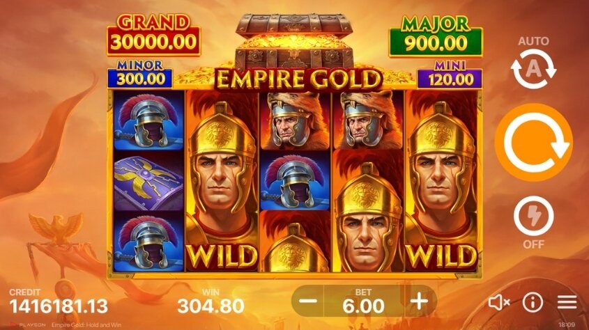 Empire Gold Hold and Win สล็อตค่าย Playson เว็บตรง