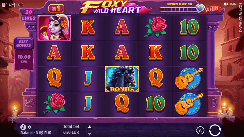 Foxy Wild Heart สล็อต BGaming เครดิตฟรี