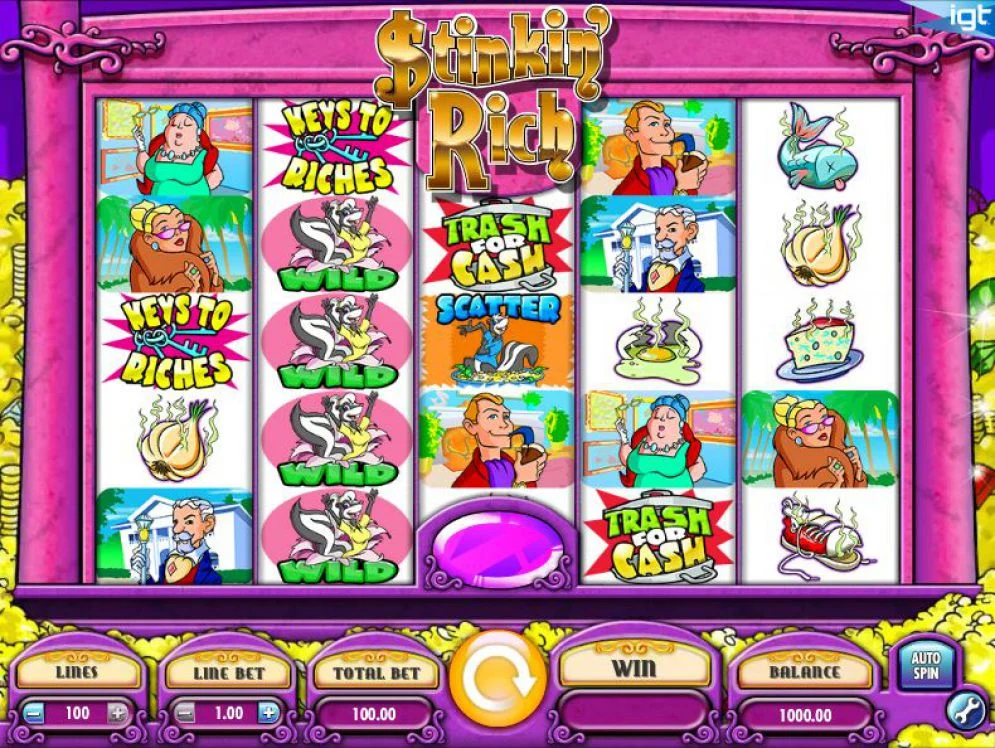 Stinkin Rich สล็อต IGT Slots เครดิตฟรี