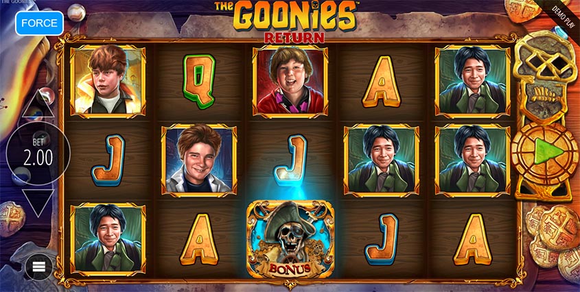 The Goonies Return สล็อตค่าย Blueprint Gaming เครดิตฟรี