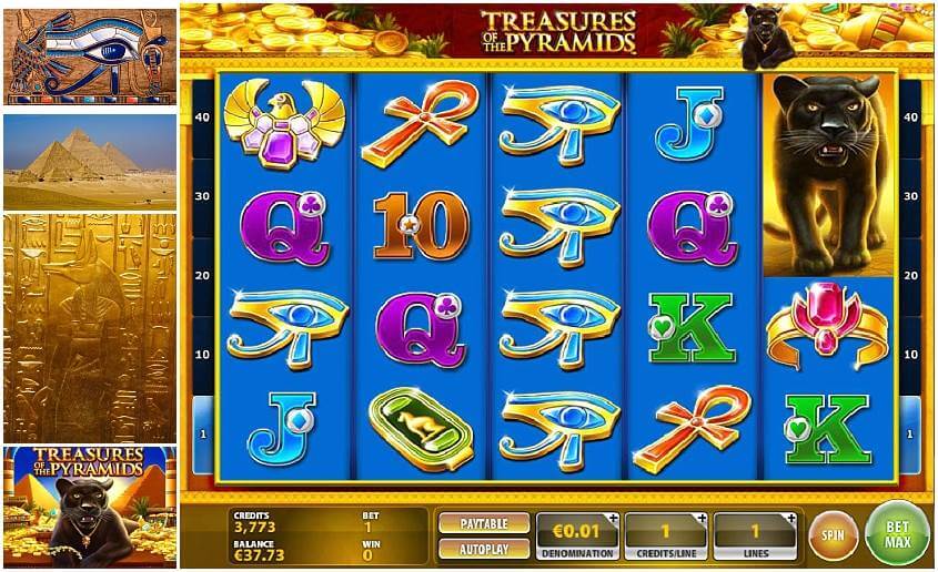 Treasures Of The Pyramids สล็อตค่าย IGT เครดิตฟรี