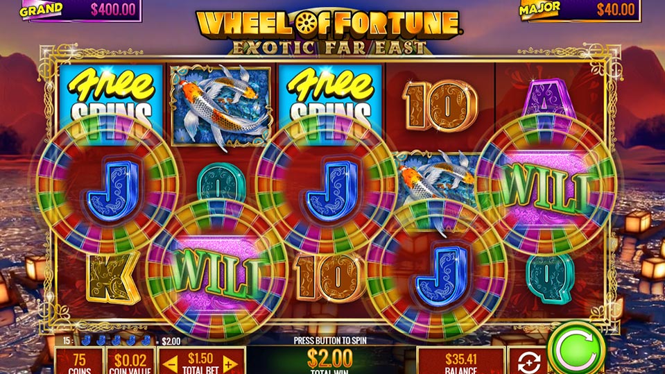 Wheel Of Fortune Exotic Far East Powerbucks สล็อตค่าย IGT เครดิตฟรี