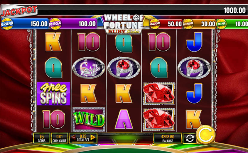 Wheel Of Fortune Ruby Riches สล็อตค่าย IGT เครดิตฟรี