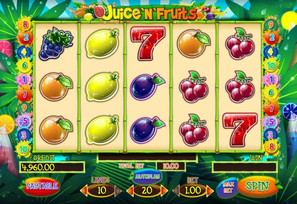 Juice N Fruits สล็อต Playson เครดิตฟรี