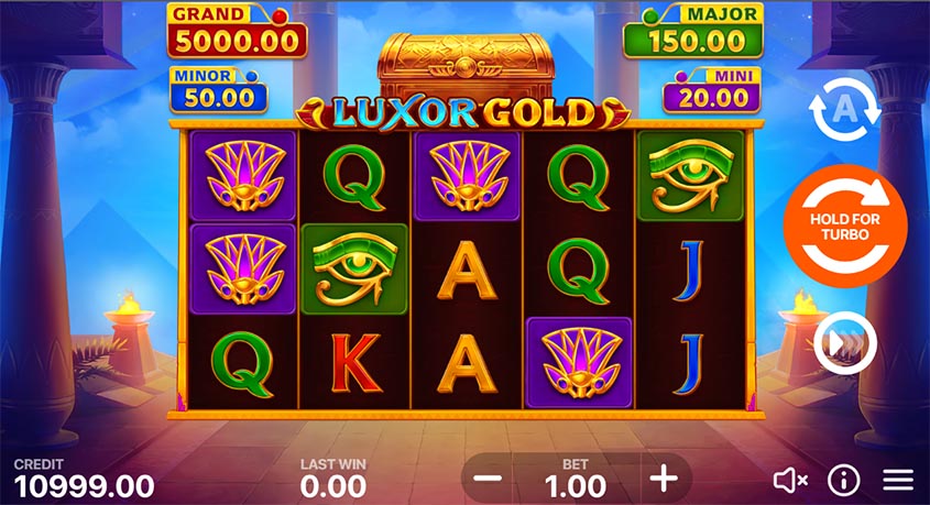 Luxor Gold Hold And Win สล็อต Playson เครดิตฟรี